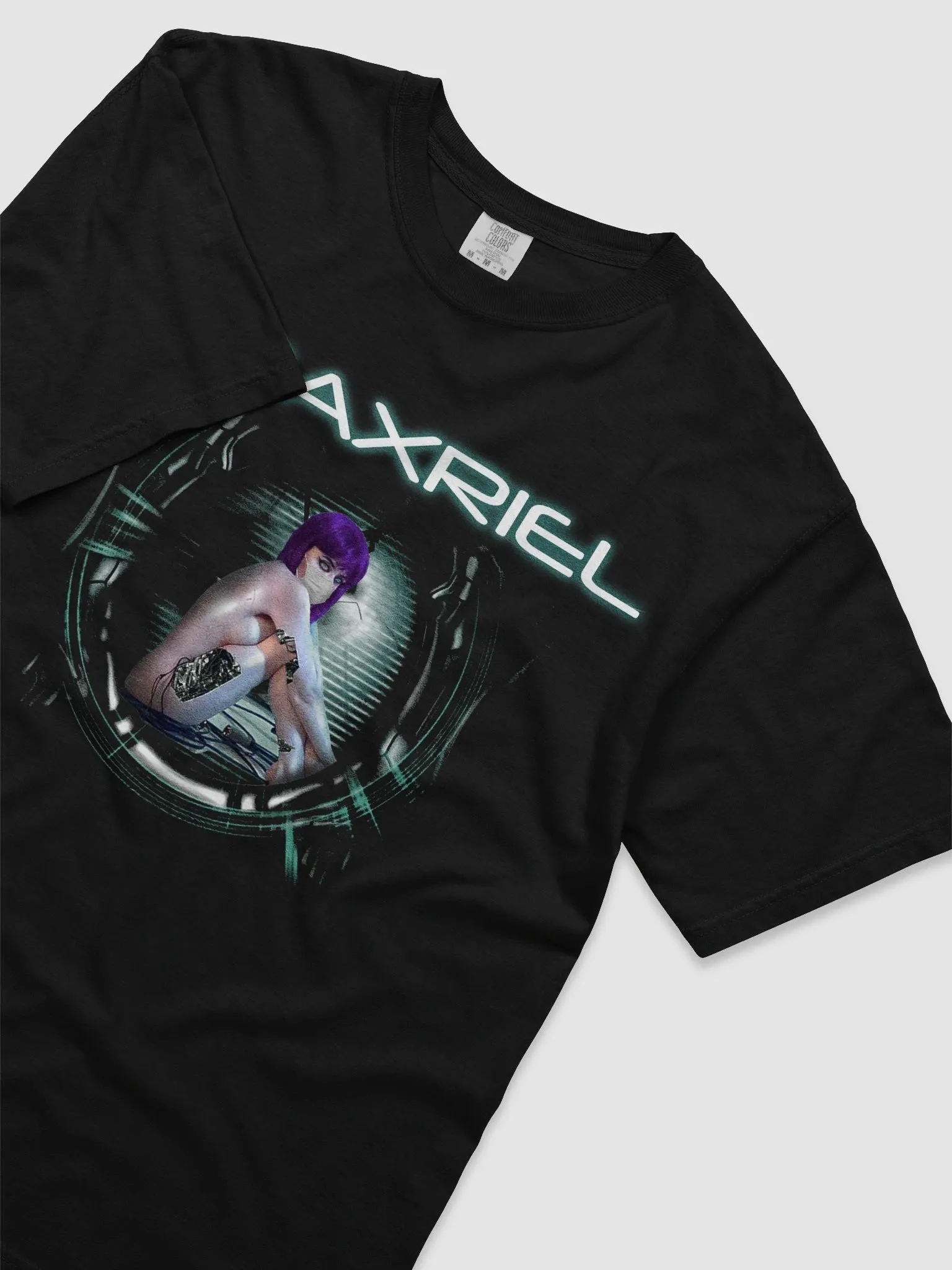 Fraxriel Cyber tee, three-quarter view